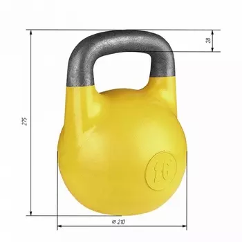 Гиря соревновательная Iron King 16 кг. стандарт 2021