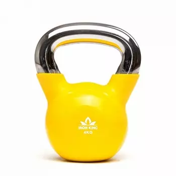 Гиря виниловая со стальной ручкой 4 кг Iron King CRK175