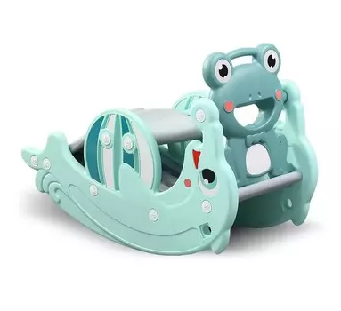 Горка + качалка Perfetto Sport Дельфин PS-037-М ментол