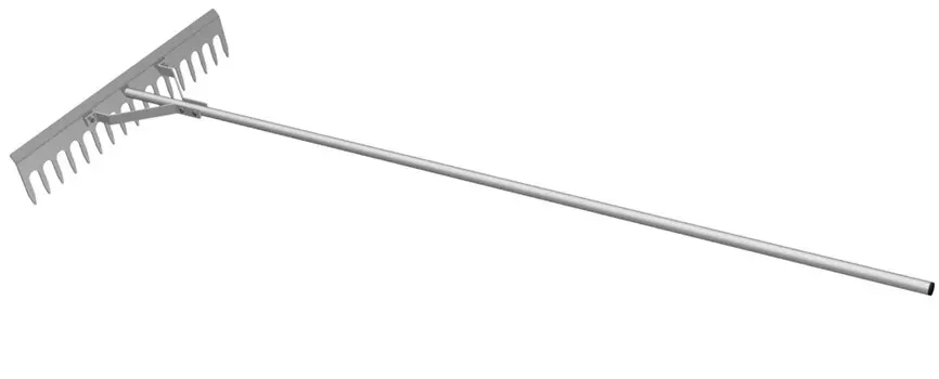 Грабли алюминиевые для песка 74см (набор инвентаря для ямы с песком ) ФСИ 9594_3