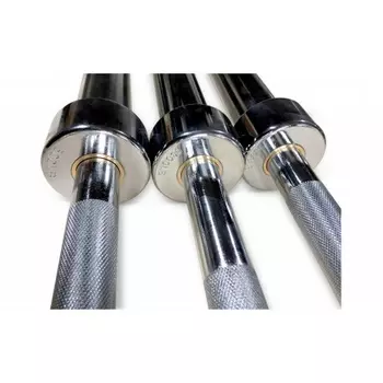 Олимпийский гриф прямой хромированный, нагрузка до 453кг, с одной парой пружинных замков Smith Strength BC103-453