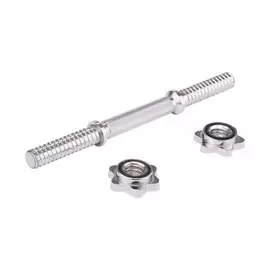 Гриф гантельный Starfit BB-107 35 см, (D25 мм), металлический, с металлическими замками