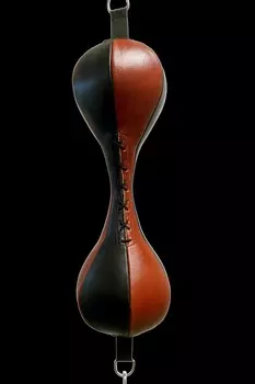 Груша пневматическая кожаная боксерская Фигурная на растяжках Totalbox ГБКПФР