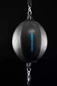 Груша пневматическая кожаная боксерская на растяжках Totalbox ГБКПР