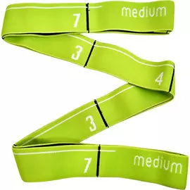 Эспандер эластичная лента 4*92 см (салатовая) (с прошитыми петлями для захвата) MRB8011-4