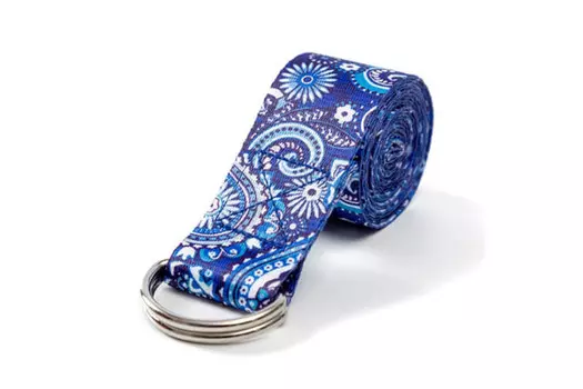 Эспандер йога лента 183х3.5см с замком Sportex E43799