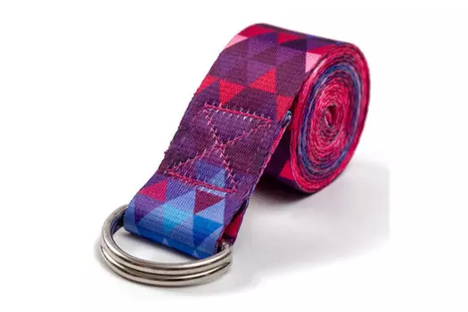 Эспандер йога лента 183х3.5см с замком Sportex E43734