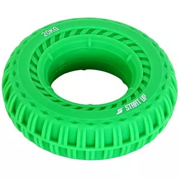 Эспандер кистевой круглый, с рельефом 20кг Start Up NT34035 лайм
