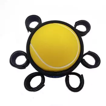 Эспандер Sportex мяч d7см с креплением для пальцев E32604 желтый