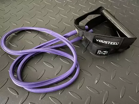 Эспандер с ручками YouSteel Hard 20kg фиолетовый