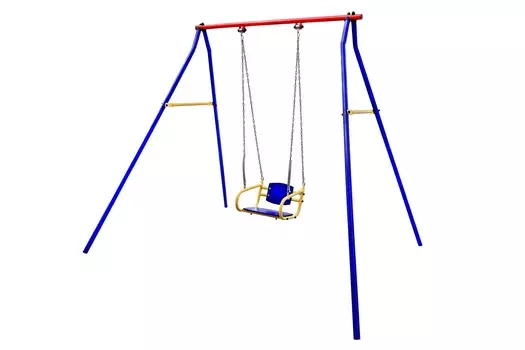 Качели дачные Пионер 1К + качели цепные со спинкой