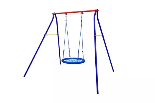 Качели дачные Пионер 1К + качели гнездо 76см (сетка)