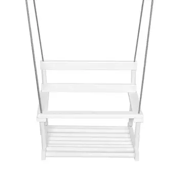 Качели детские подвесные Kett-UP ECO, дерево KU230 белый\белый