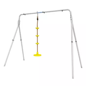 Качели двойные Romana + ДИСК качели R.103.28.04 белый\серый