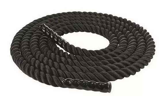 Канат тренировочный для кросс-тренинга D=50 мм 12 м Profi-Fit черный