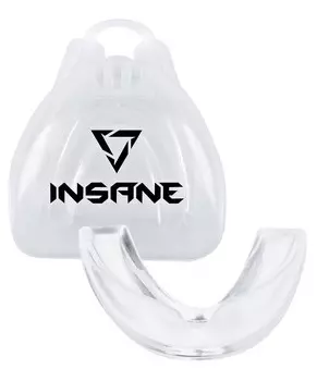 Капа 1-челюстная взрослая Insane Lion, силикон, прозрачный, с футляром