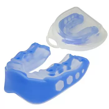 Капа боксерская детская одночелюстная в боксе Sportex E36812 синий