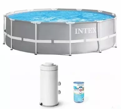 Каркасный бассейн 305x99см Intex Prism Frame 26706SC (фильтр)