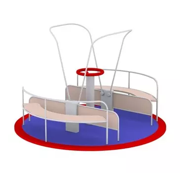 Карусель для инвалидов-колясочников (из нержавеющей стали) Hercules 3882