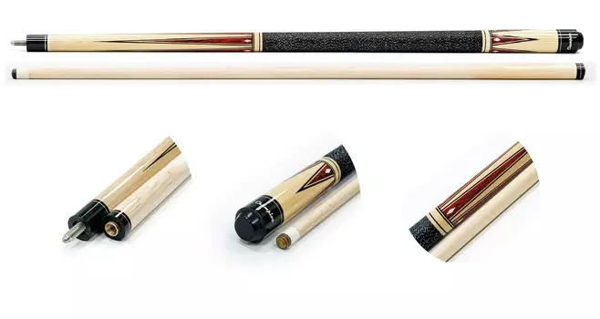 Кий для пула 2-pc, с оплеткой ирландский лен Weekend Classic Champion A-6 20.517.57.0 черно-натуральный