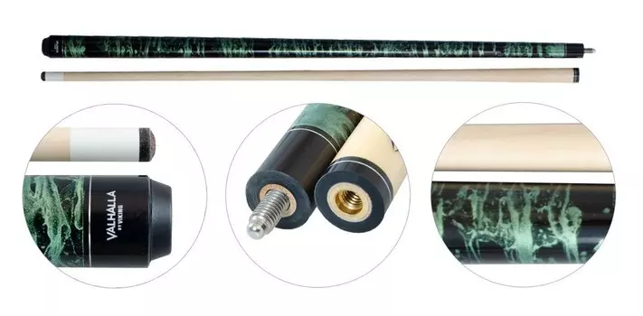 Кий для пула 2-pc Viking Valhalla VA213 зеленый