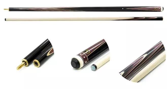 Кий / пирамида 2-pc (граб, черный граб, амарант) 19 запилов Weekend L004