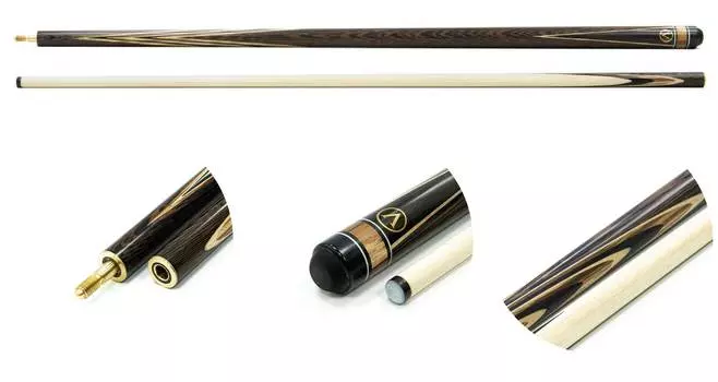 Кий / пирамида 2-pc (граб, черный граб, венге, зебрано) 13 запилов Weekend L003