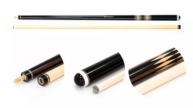 Кий \ пирамида 2-pc Vantex (черный граб, дебито, граб) корона 23.200.62.2