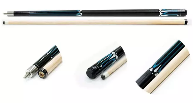 Кий\пул 2-pc с оплеткой искусственная кожа Weekend Classic WE-01 20.509.57.0 черно-синий