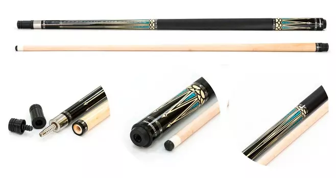 Кий \ пул 2-pc Weekend Classic Speed-1 20.150.57.0 черный, с оплеткой ирландский лен