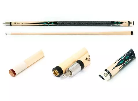 Кий / пул 2-pc Weekend quot;Nick Varner 32 quot; NV-32 черно-натуральный с оплеткой ирландский лен