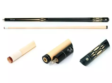 Кий / пул 2-pc Weekend quot;Nick Varner 55 quot; NV-55 черно-натуральный с оплёткой ирландский лен