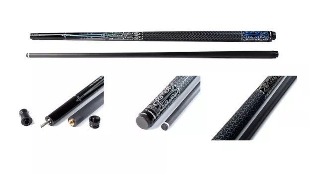 Кий \ пул 2-pc Winner Carbon - 003 18.003.57.0 черно-синий