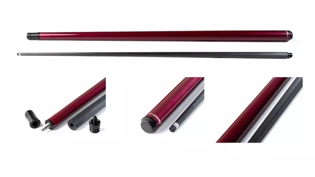 Кий \ снукер 2-pc Winner Carbon - 006 18.006.52.0 красно-черный