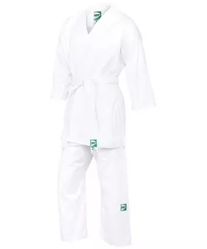 Кимоно для карате для начинающих Green Hill белый