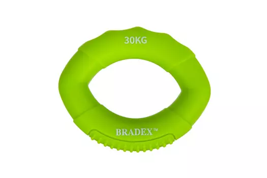 Кистевой эспандер 30 кг Bradex овальной формы (Resistance bands 60 LB) SF 0574 зеленый