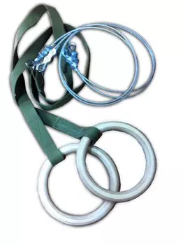 Кольца гимнастические с тросом 2м ФСИ 6853