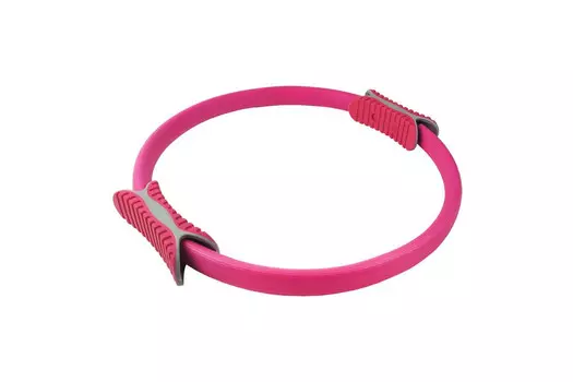 Кольцо эспандер для пилатеса 38 см Sportex PLR-200 E43719 ярко розовый