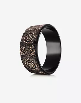 Кольцо для йоги 32x12,7 см, пробка YOGA DESIGN LAB Yoga Wheel Cork WH-Cork-Mandala Black
