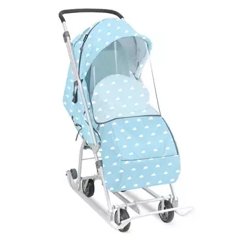 Коляска комби Ника Наши Детки НДТ3-1К/2 Голубой с облаками