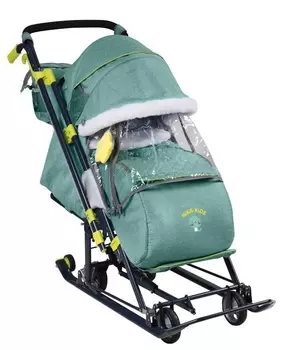 Коляска комби Ника НД 7-7/3 зеленый джинс