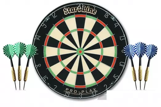 Комплект для игры в дартс Start Line PRO-Play BL-1818B, d-45 см