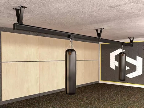 Комплект монорельса Stecter для подвесных снарядов (L=6 метра) с кронштейнами H=300 мм) 6011