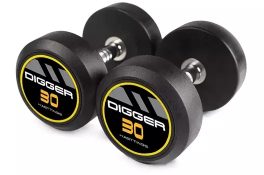 Комплект обрезиненных гантелей 5 пар от 27,5 до 37,5кг Hasttings Digger HD51D2A-27,5-37,5