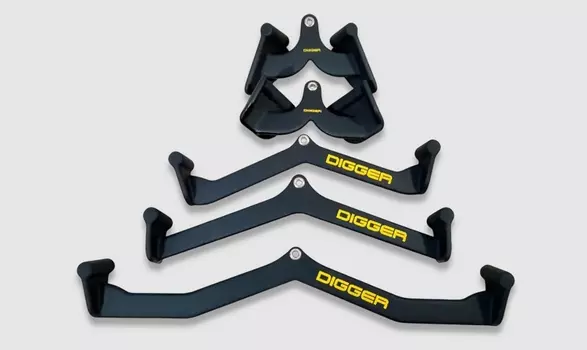 Комплект профессиональных рукояток для тяги (5шт) Hasttings Digger HD61F2A