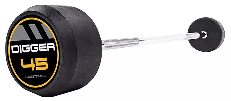 Комплект прямых фиксированных обрезиненных штанг 5 шт от 25 до 45кг Hasttings Digger HD51G2A-25-45