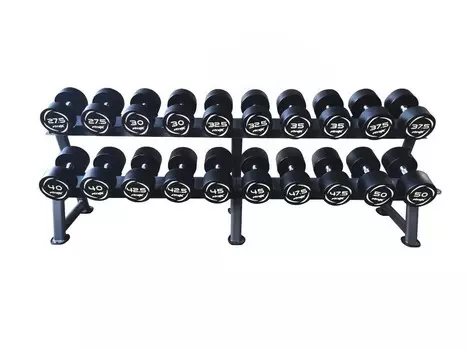 Комплект PVC гантелей V-Sport 27,5-50кг (10пар) со стойкой FTX-313.1