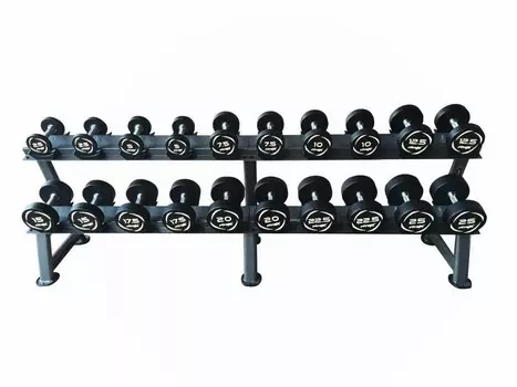 Комплект PVC гантелей 2,5-25кг (10пар) со стойкой V-Sport FTX-312.1