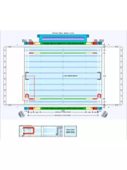 Комплект разметки игрового поля соревновательный 20х30м 1077