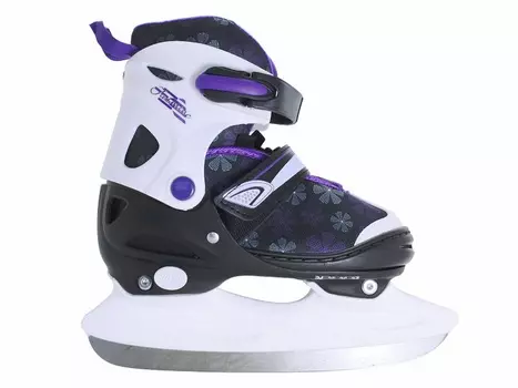 Коньки раздвижные JR Jasmin Ice черн/бел/фиолет